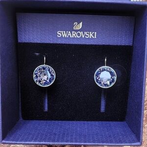 Authentic Swarovski Bella Drop Earrings, Large, Purple, 5030703. BRAND NEW.
